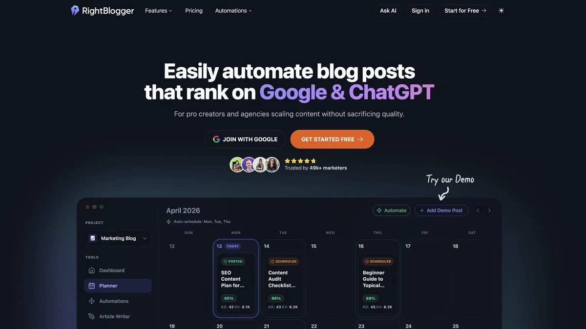 RightBlogger screenshot