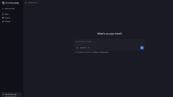 Thinkbuddy screenshot