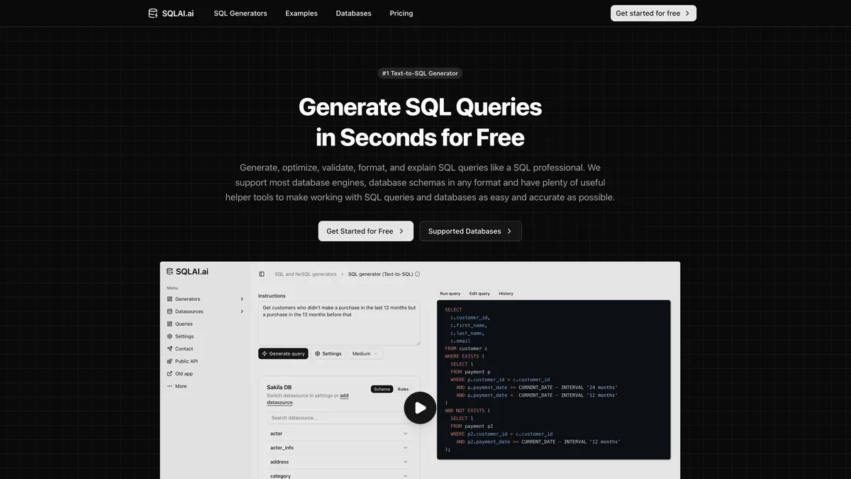 SQLAI.ai screenshot