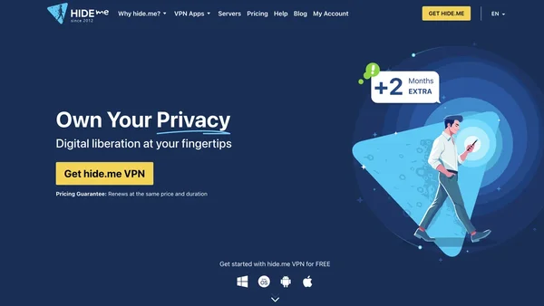 hide.me screenshot